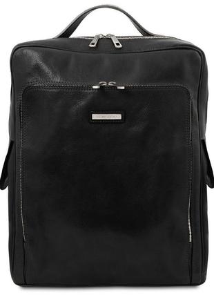 Кожаный рюкзак для ноутбука большого размера bangkok tuscany tl141987 (черный)