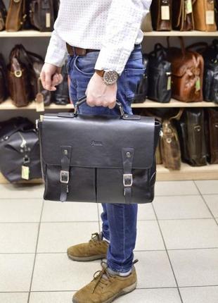 Мужская сумка-портфель из кожи ga-3960-4lx tarwa10 фото