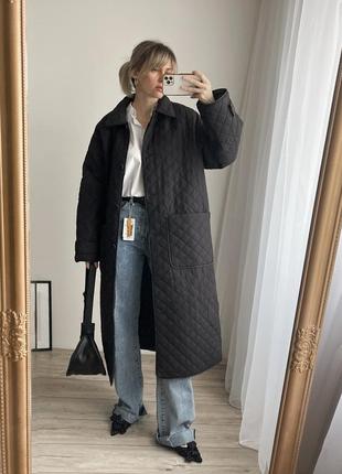 Пальто h&m, стеганое пальто