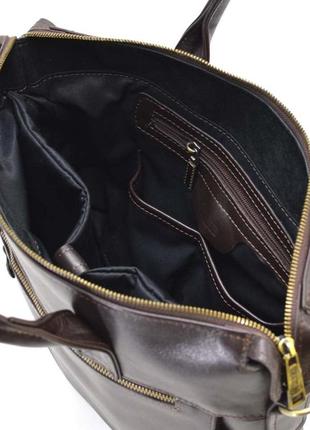 Кожаная мужская сумка коричневая tarwa, gc-7120-2md3 фото