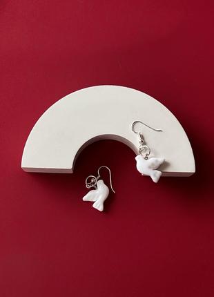 Серьги горлице, птички