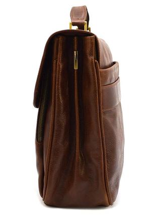 Шкіряний чоловічий портфель на два відділення tarwa gb-2067-4lx4 фото