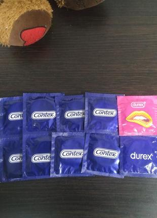 Презервативы 20 штук: contex classic, durex, французские