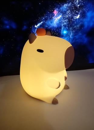 Детский ночник/светильник капибара3 фото