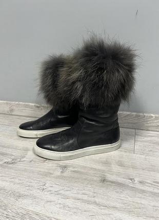 Кожаные зимние ботинки aldo brue