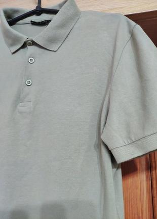 Бренду asos, оригинальная мужская футболка поло, фистанкового цвета, хлопковая4 фото