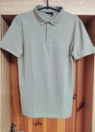 Бренду asos, оригинальная мужская футболка поло, фистанкового цвета, хлопковая2 фото