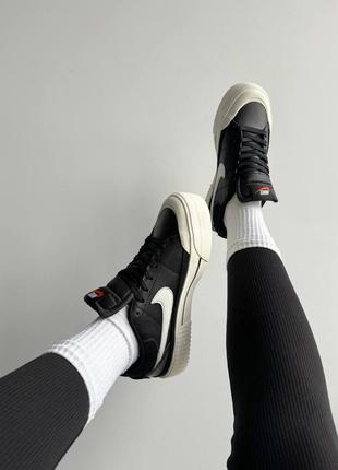 Найк корт легасі кросівки nike court legacy lift black6 фото