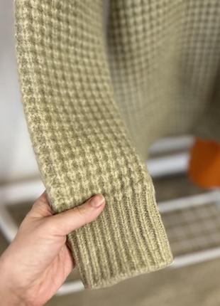 Теплый вязаный свитер zara с шерстью альпаки 🦙6 фото