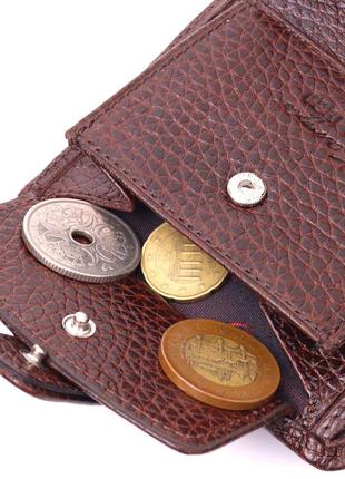 Компактний гаманець для чоловіків із натуральної шкіри karya 21326 коричневий6 фото