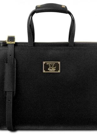 Palermo - женский кожаный портфель tuscany leather tl141369 (черный)
