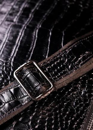 Місткий чоловічий портфель karya 20939 шкіряний чорний10 фото