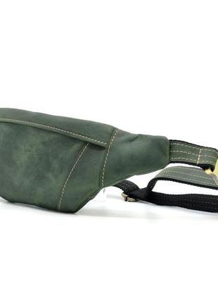 Поясна шкіряна бананка limary lim-525re зелена