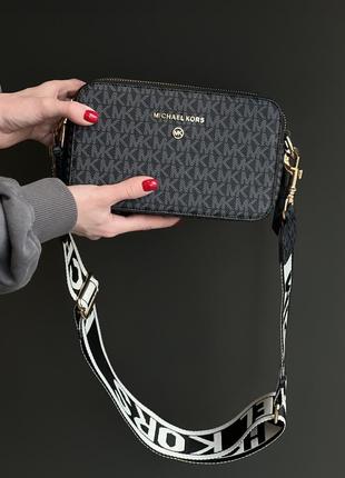 Жіноча сумка michael kors the snapshot bag dark blue темно синя крос боді