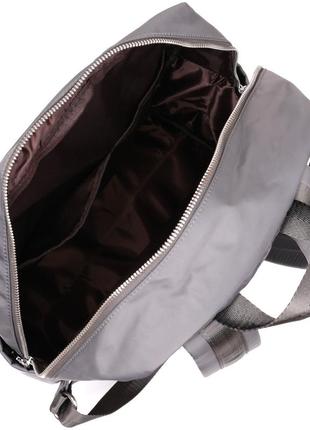 Рюкзак нейлоновый vintage 14813 серый5 фото