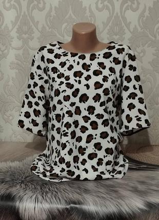 Блуза женская с леопардовым принтом