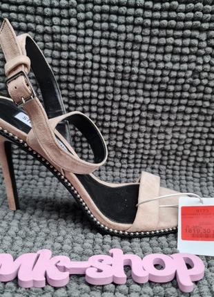 Женские босоножки на широком каблуке steve madden оригинал кожа 38р 9t734 фото