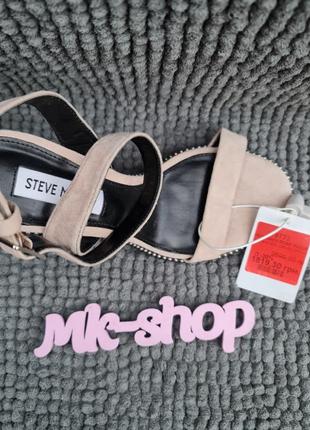 Женские босоножки на широком каблуке steve madden оригинал кожа 38р 9t736 фото