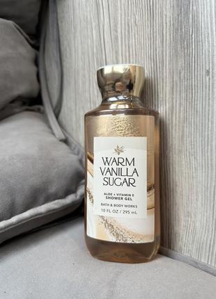 Гель для душу bath and body works warm vanilla sugar