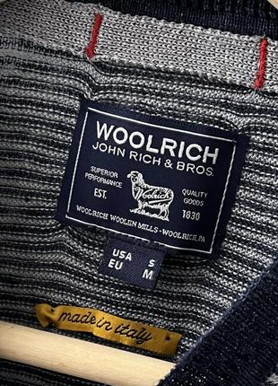 Woolrich made in italy linen knit свитер кофта вязаная лонг лен оригинал премиум итальялия синий индиго полоска легкий стильный6 фото