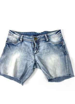 Шорты джинсовые, короткие, легкие, свет синие4 фото