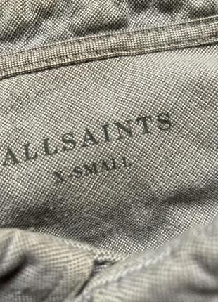 Классическая серая рубашка-рубашка allsaints3 фото