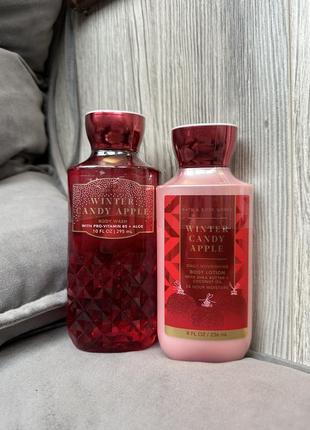 Bath and body works гель для душу або лосьйон winter candy apple1 фото