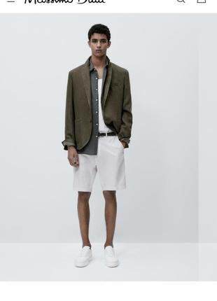 Massimo dutti льняные шорты