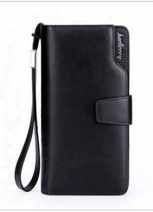 Мужской кошелек baellerry business s1063, портмоне клатч экокожа. цвет: черный5 фото