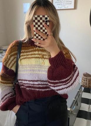 Светр зі змішаної вовни zara