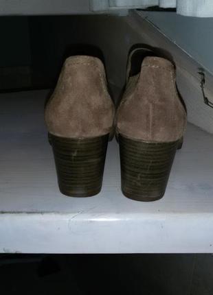 5th avenue (usa)- замшевые ботинки,ботгальоны 39 размера (25,5 см)7 фото