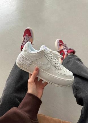 Кроссовки nike air force shadow white