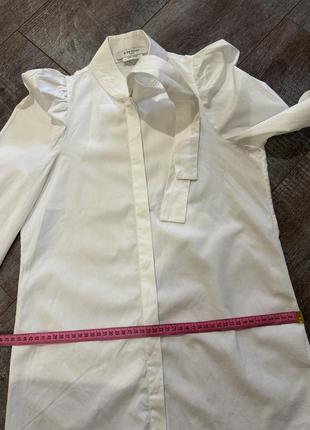 Рубашка с объемными плечами, рубашка, блуза с бантом, рукава- фонарики, рубашка10 фото
