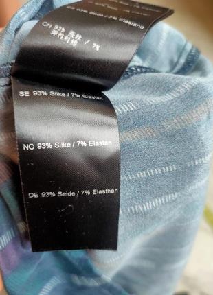 Стильна шовкова блуза s, пог 48 без слідів носки 🔥🔥5 фото