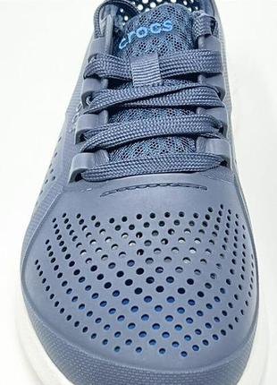 Крокс кросівки лайтрайд пейсер сині crocs literide pacer navy/white7 фото