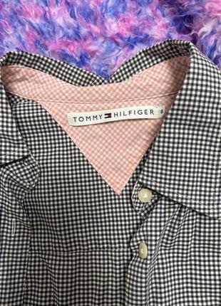 Tommy hilfiger рубашка в клетку женская