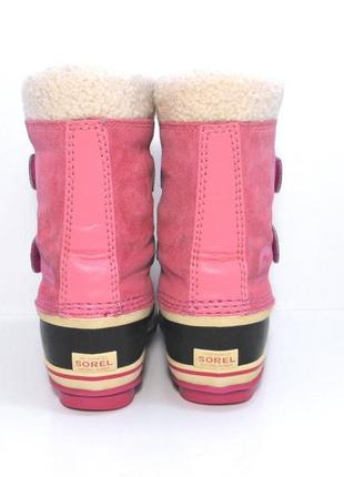 Детские замшевые ботинки сапоги дутики sorel р. 284 фото