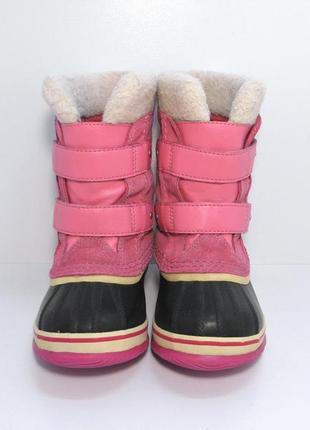 Детские замшевые ботинки сапоги дутики sorel р. 282 фото