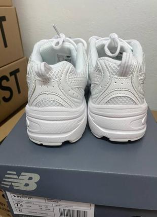 New balance white lux quality женские кроссовки New balance white беланс сетка5 фото