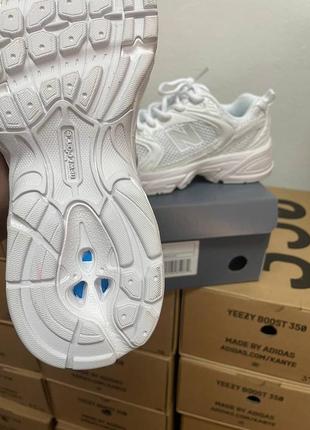 New balance white lux quality женские кроссовки New balance white беланс сетка9 фото