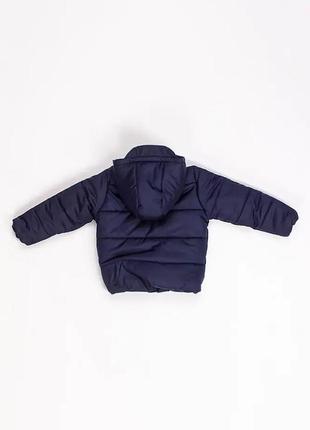 Куртка коротка на хлопчика 110 колір темно-синій4 фото