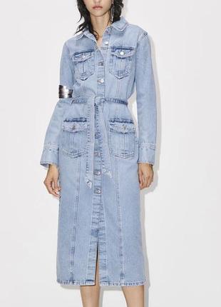 Платье джинс zara