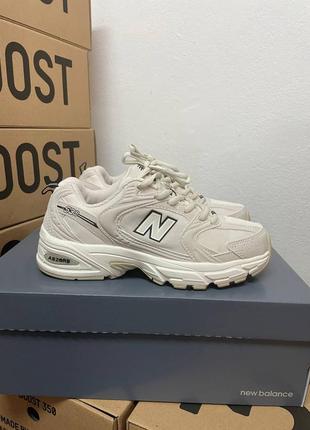 New balance beige lux quality жіночі кросівки нью беланс сітка