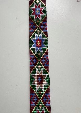 Гердан ленточный из бисера