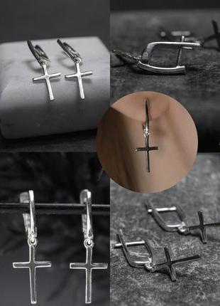 Сережки з крестиками