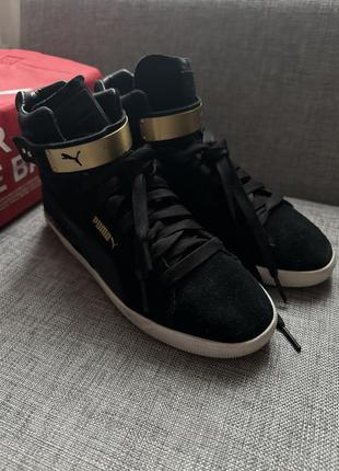 Кросівки кеди високі Knit puma оригінал пума / натуральна замшева шкіра/ черевики/ кеди/ мокасини/5 фото