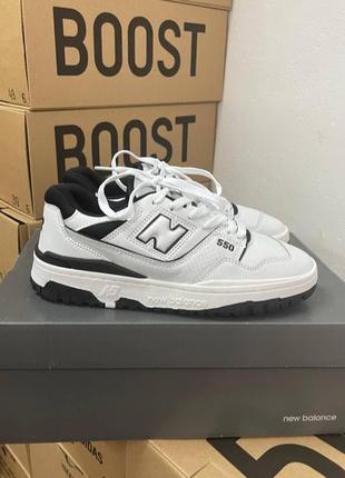 New balance white black lux quality женские кожаные кроссовки консультатор1 фото