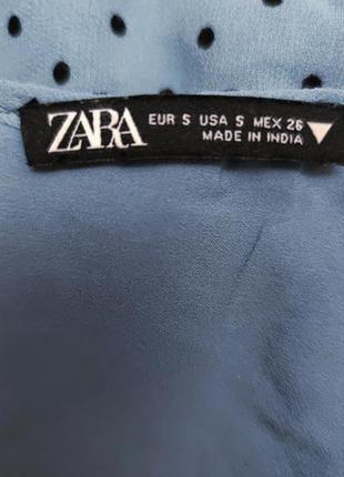 Zara 👗 платье мини рюши горошек /9384/8 фото