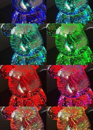 Светодиодный ночник мишка 3d светильник bearbrick4 фото