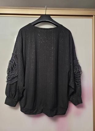 Блуза с люрексом, зарядная люрексовая кофточка4 фото